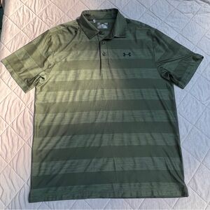Under Armour polo two tone green